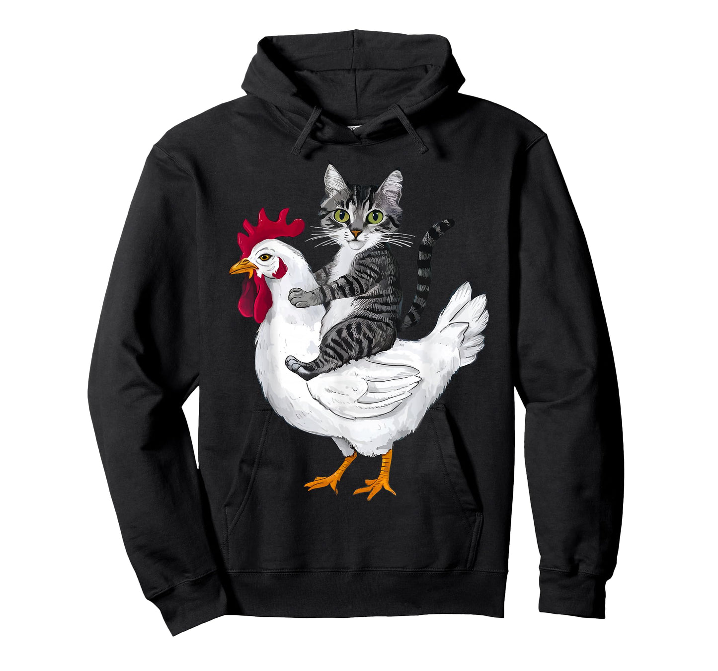 Funny Cat on a Chicken Lover T-Shirt