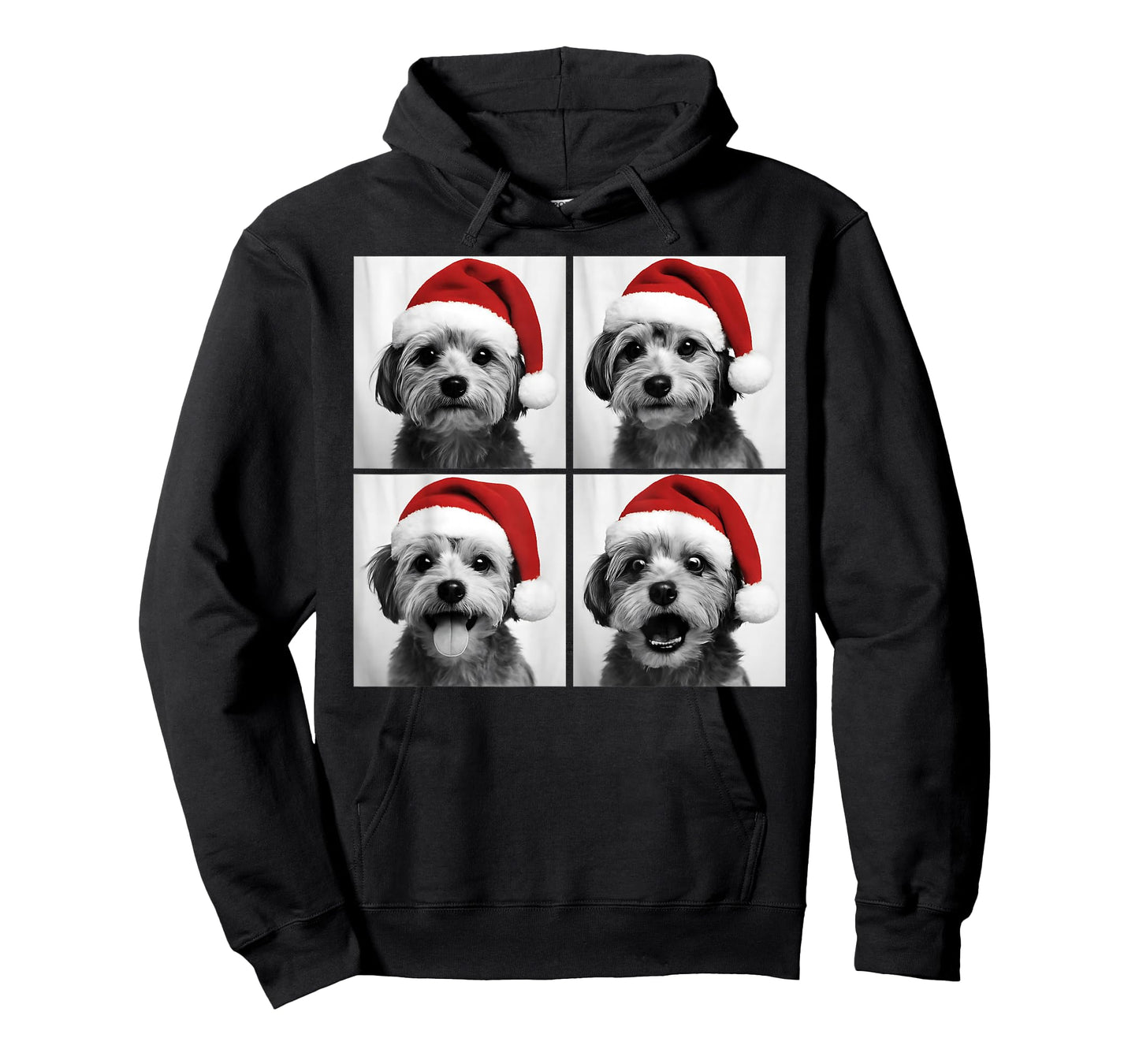 Funny Christmas Morkie Santa Dog Lover Photo Booth T-Shirt