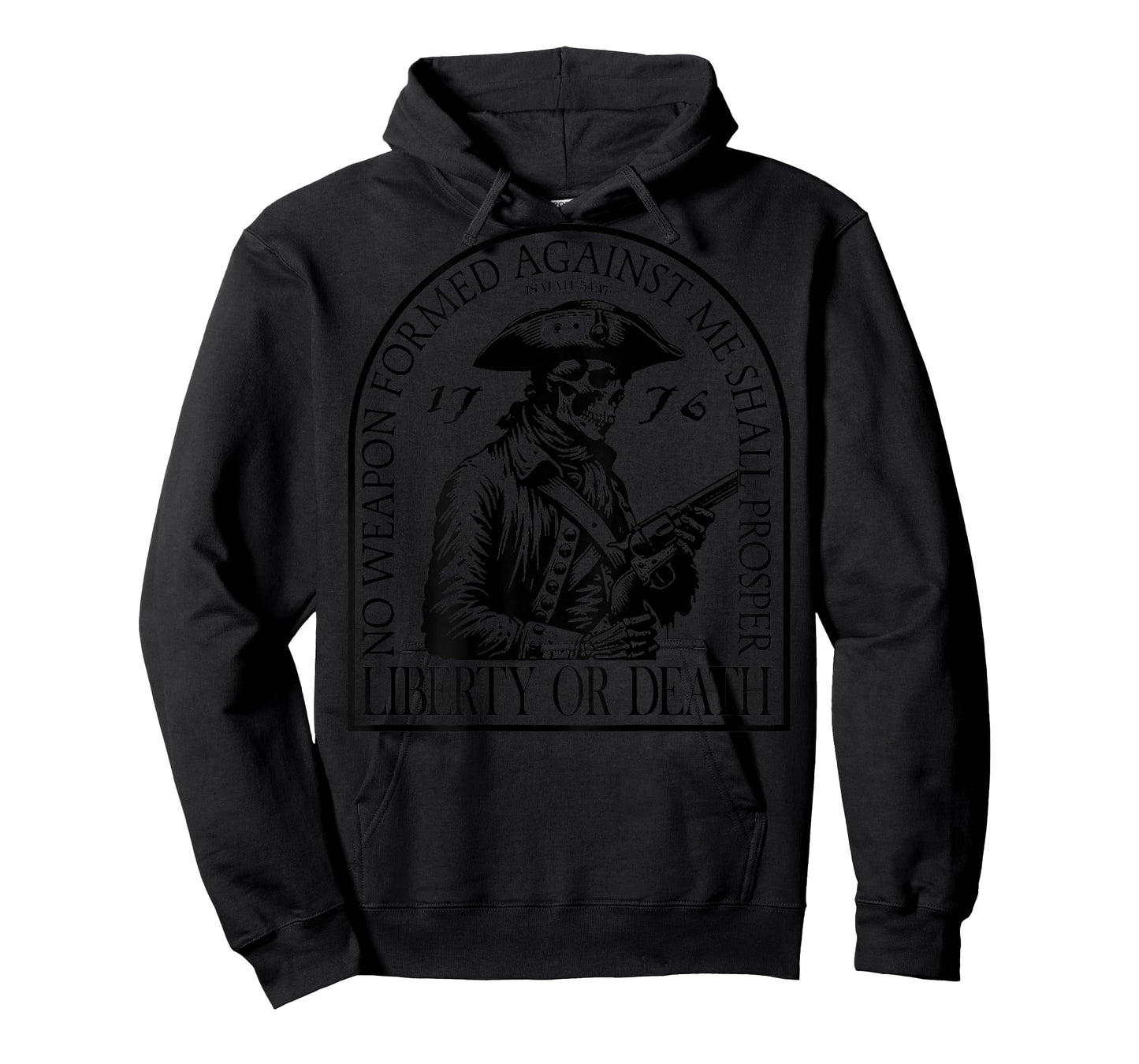 No Weapon Formed Against Me Shall Prosper (on back) T-Shirt