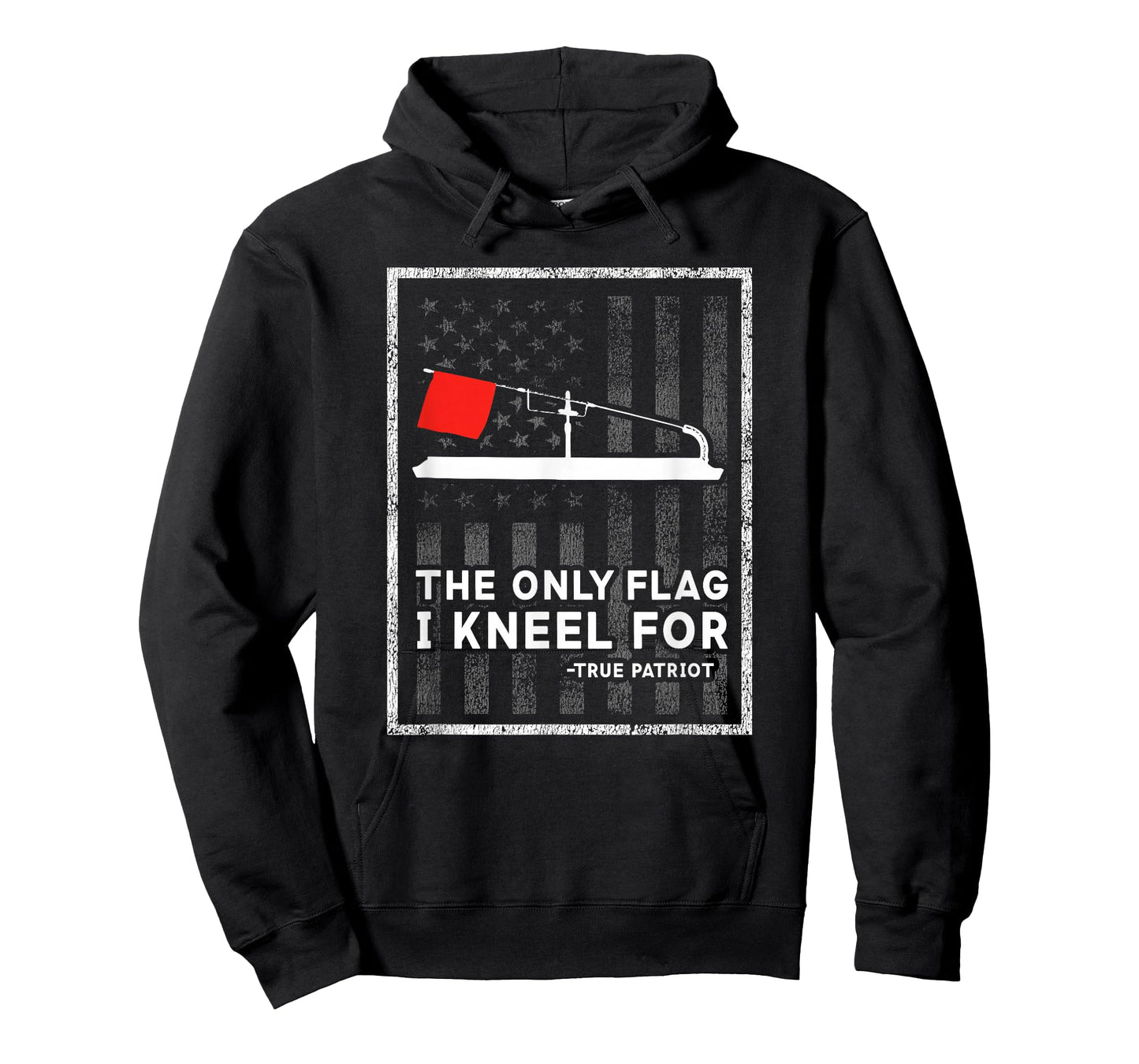 Ice Fishing Tip Up The Only Flag I Kneel for T-Shirt T-Shirt