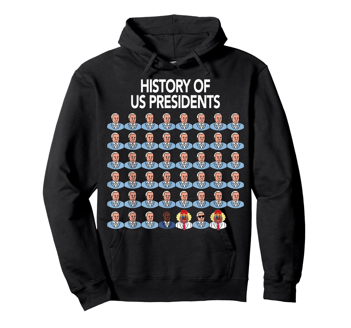 History of US President Funny Trump Clown T-Shirt