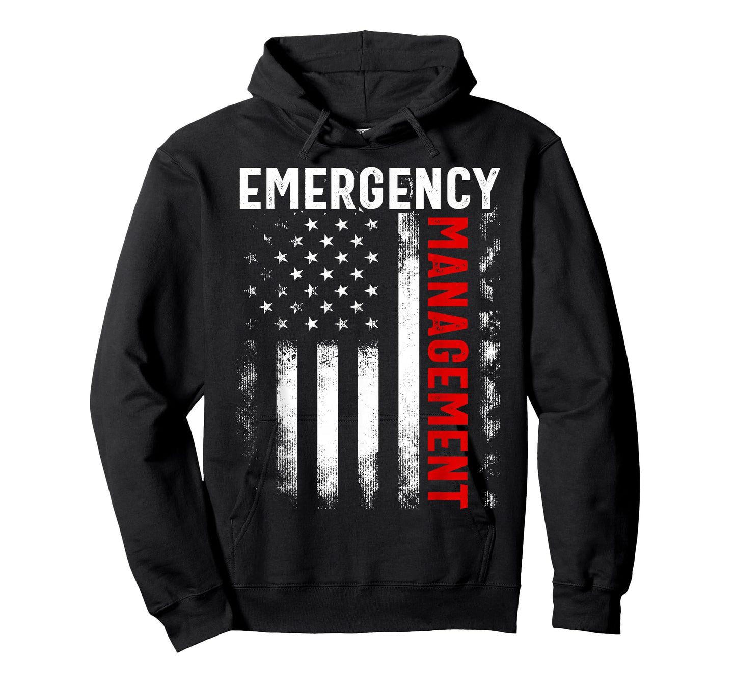 Funny Job Title Worker American Flag Emergency Management T-Shirt