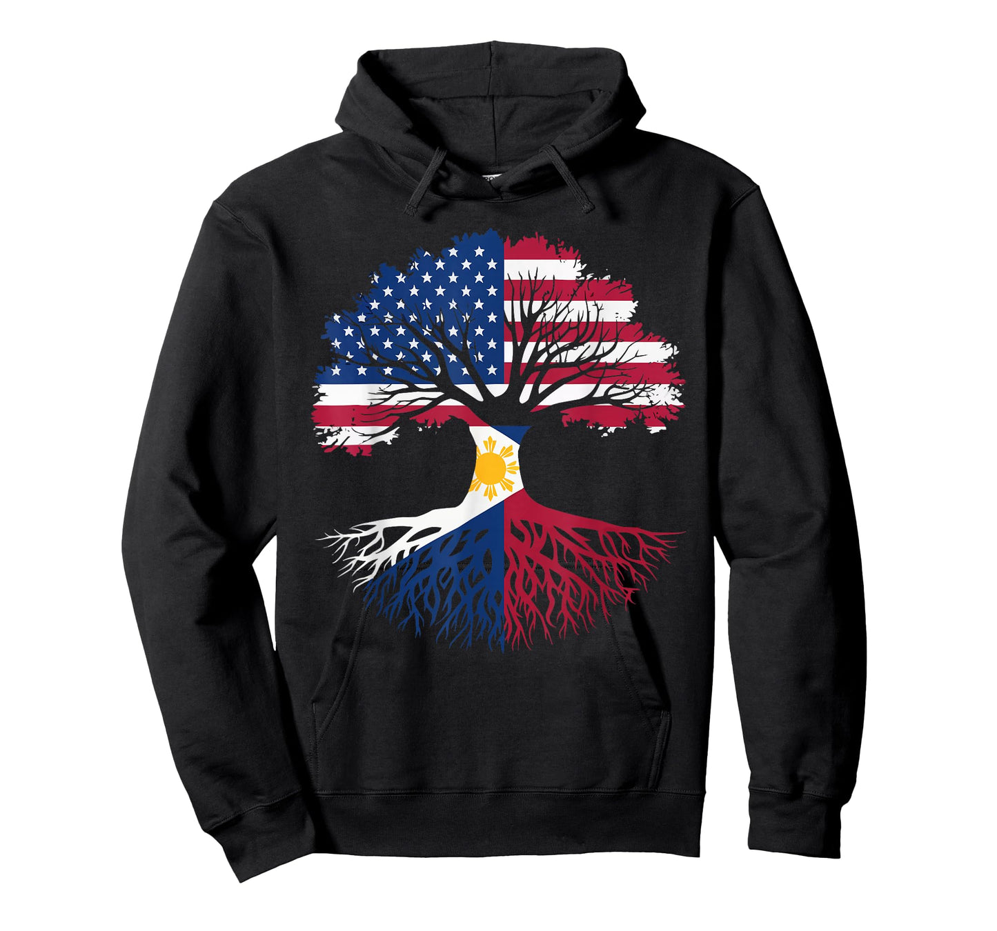 Half Filipino Half American USA Flag Philippines America T-Shirt