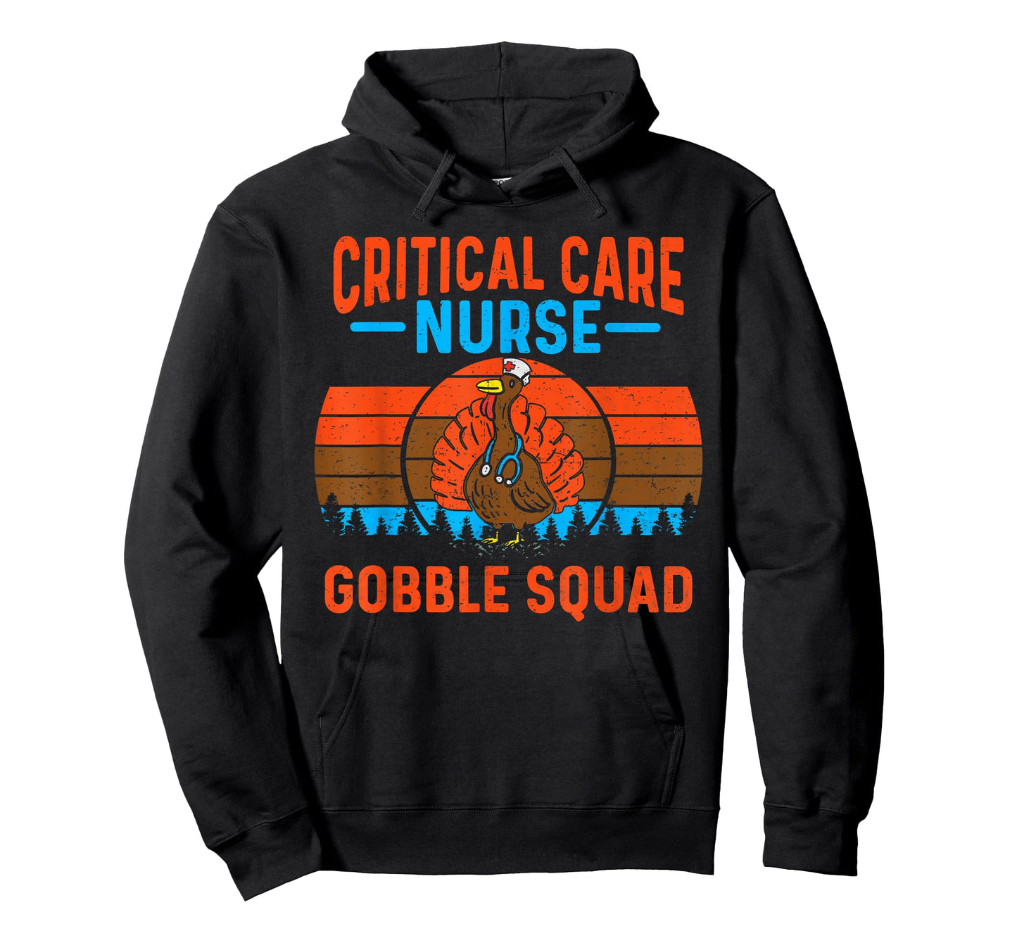 Critical Care Nurse Gobble Squad Turkey Thanksgiving Nurses T-Shirt