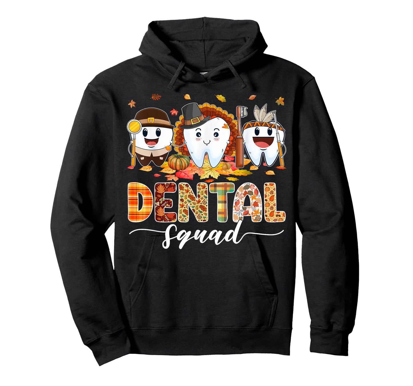 Cute Dental Squad Turkey Teeth Dental Assistant Thanksgiving T-Shirt