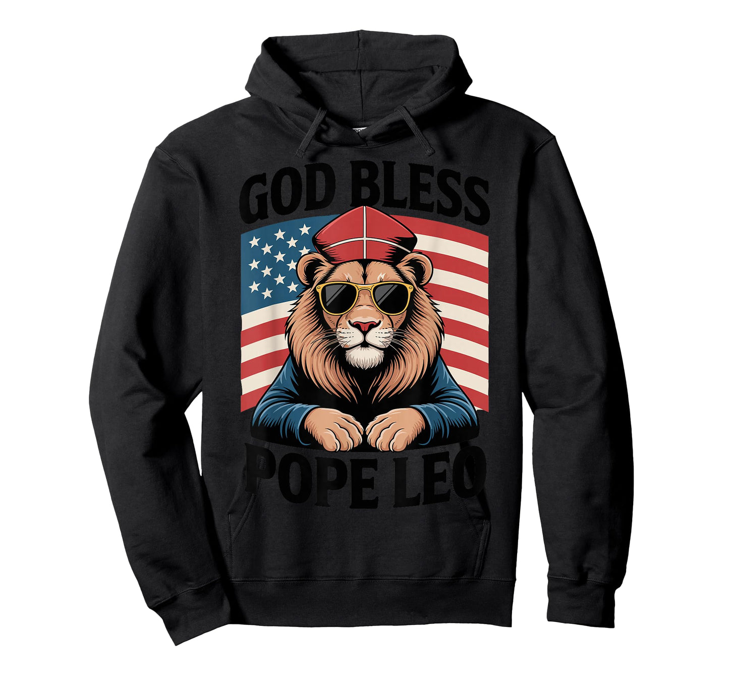 USA Pride Catholic God Bless Pope Leo T-Shirt