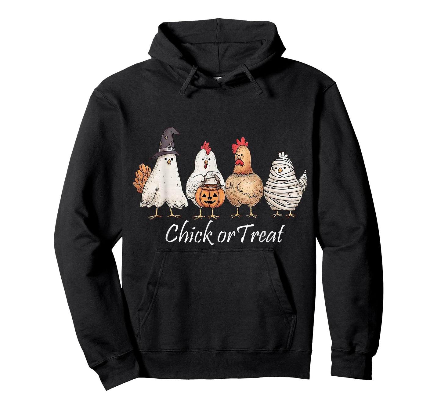 Chicken Chick Or Treat Funny Halloween Costume Farmer T-Shirt