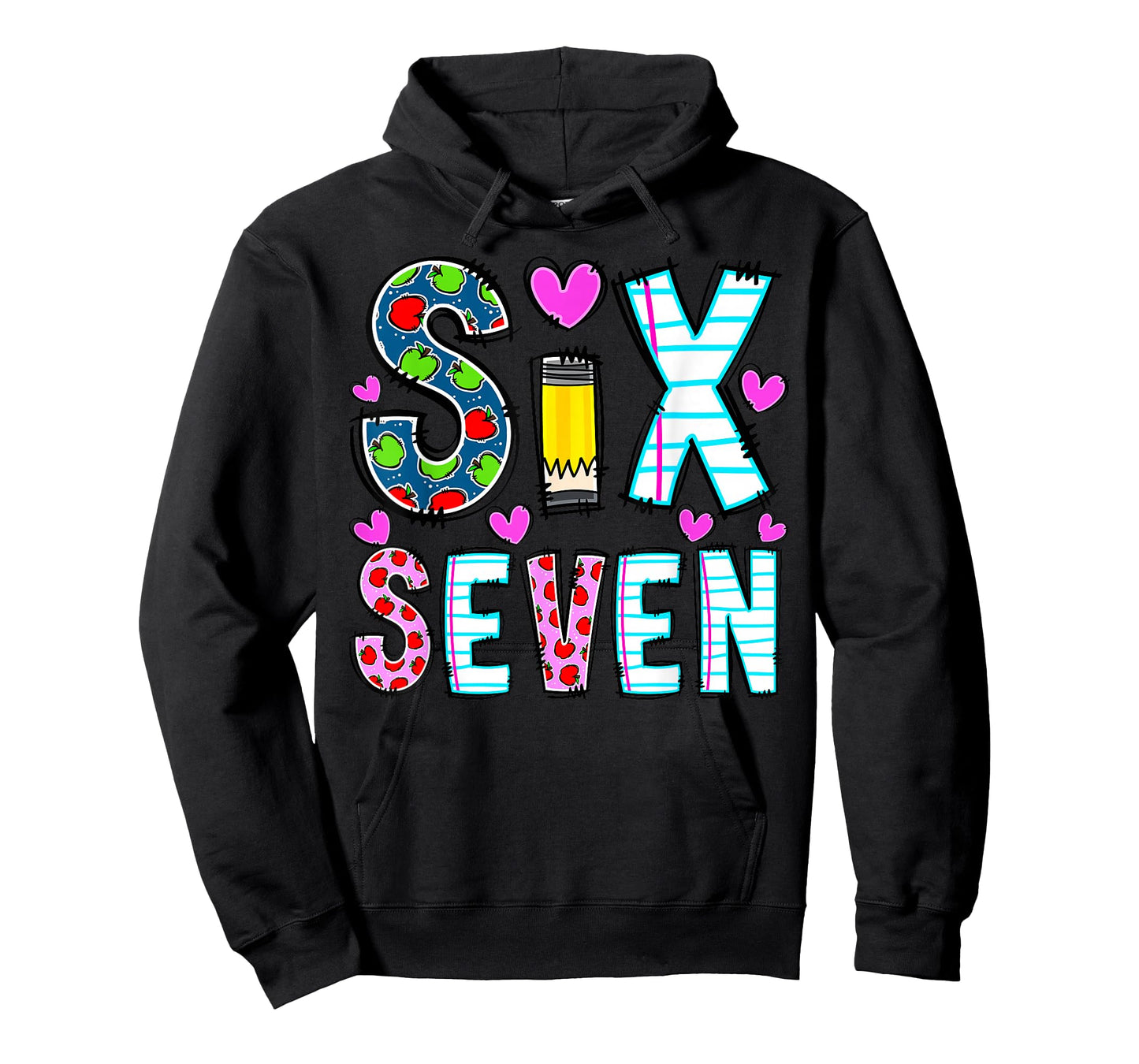 Funny Six Seven 6 7 Meme Teacher Tee for Men Women Boy Girl T-Shirt