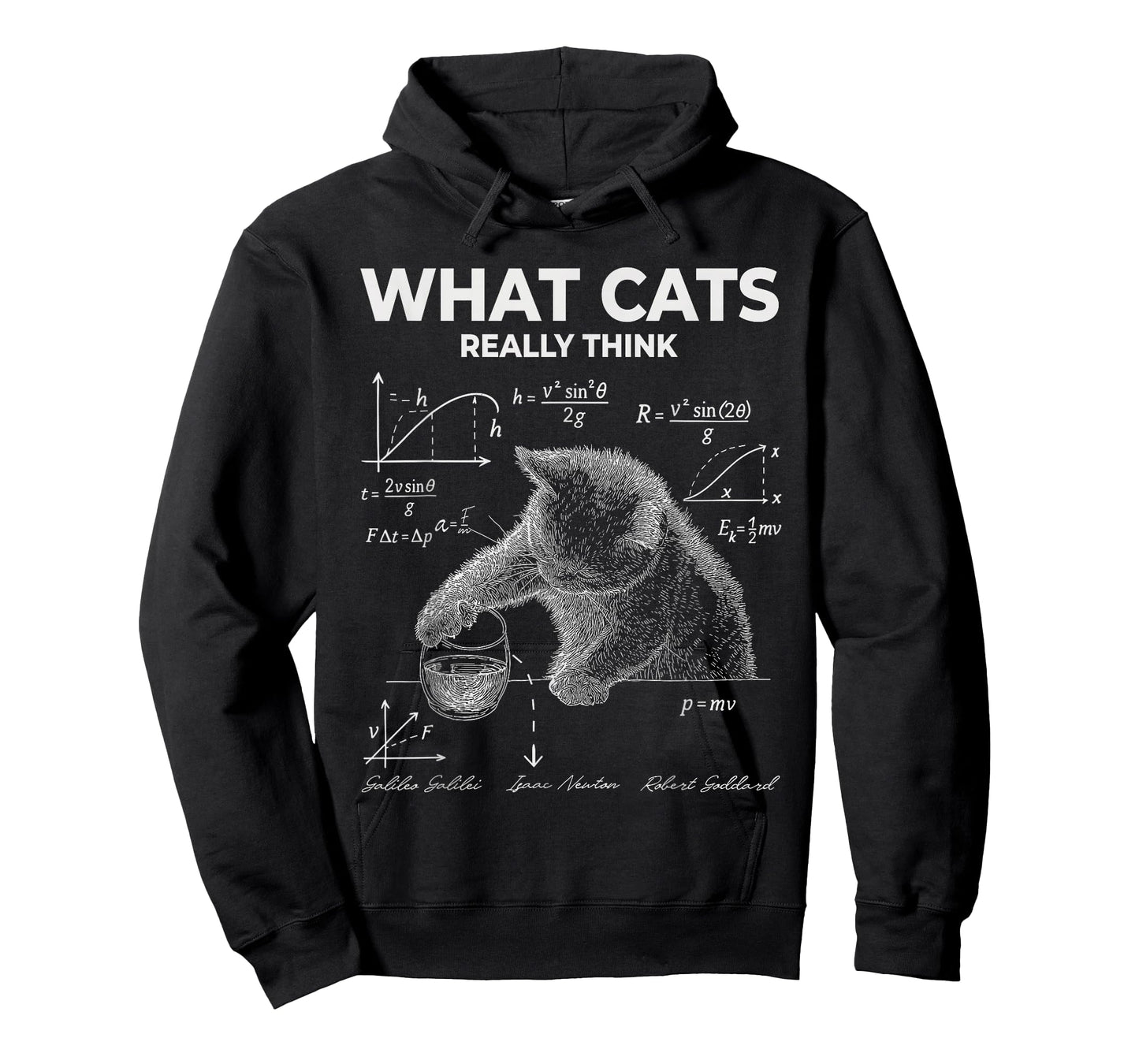 Funny Science Cat Meme What Cats Really Think Humor T-Shirt