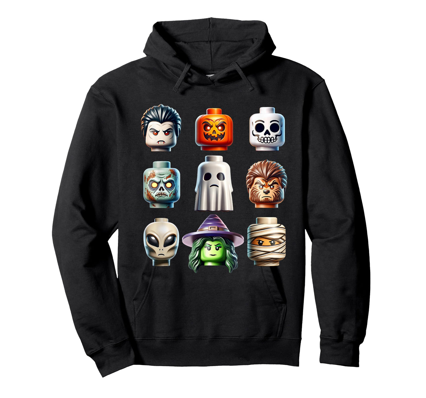 Halloween Building Bricks Costume Pumpkin Matching Family T-Shirt