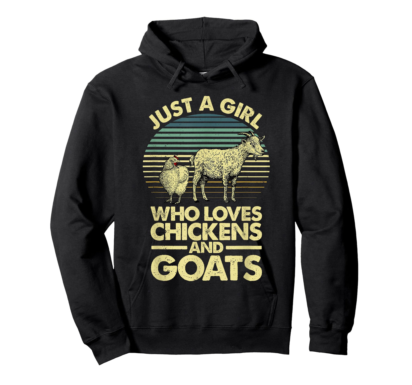 Cool Chicken Goat For Women Girls Chicken Farmer Goat Lovers T-Shirt