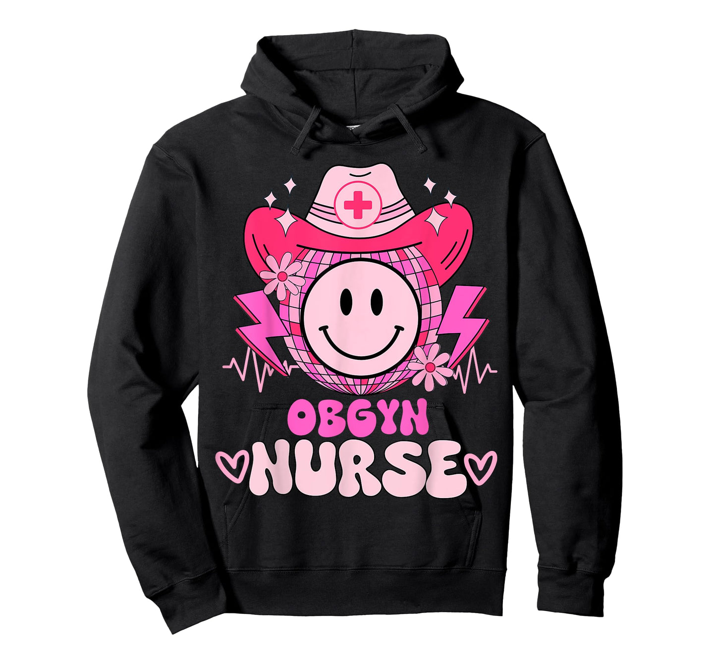 Cute medical retro stethoscope RN country OBGYN nurse T-Shirt
