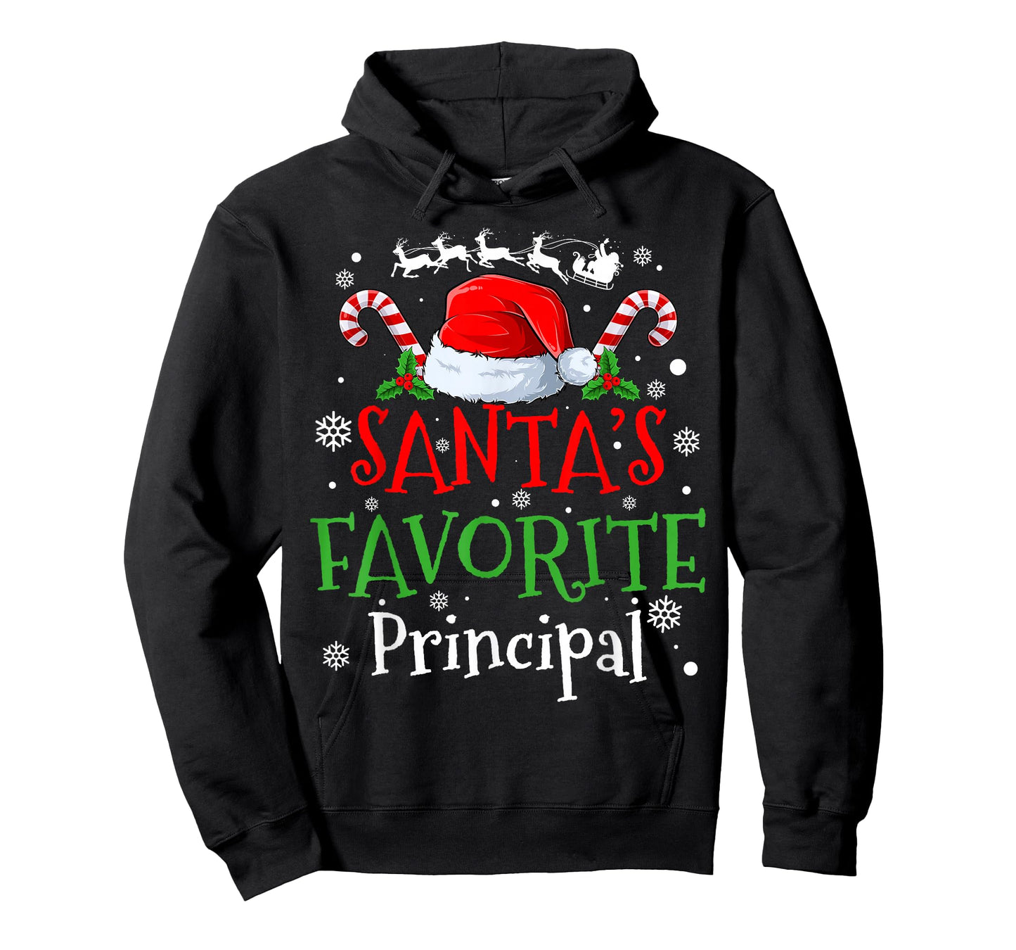 Santa's Favorite Principal Christmas Party T-Shirt