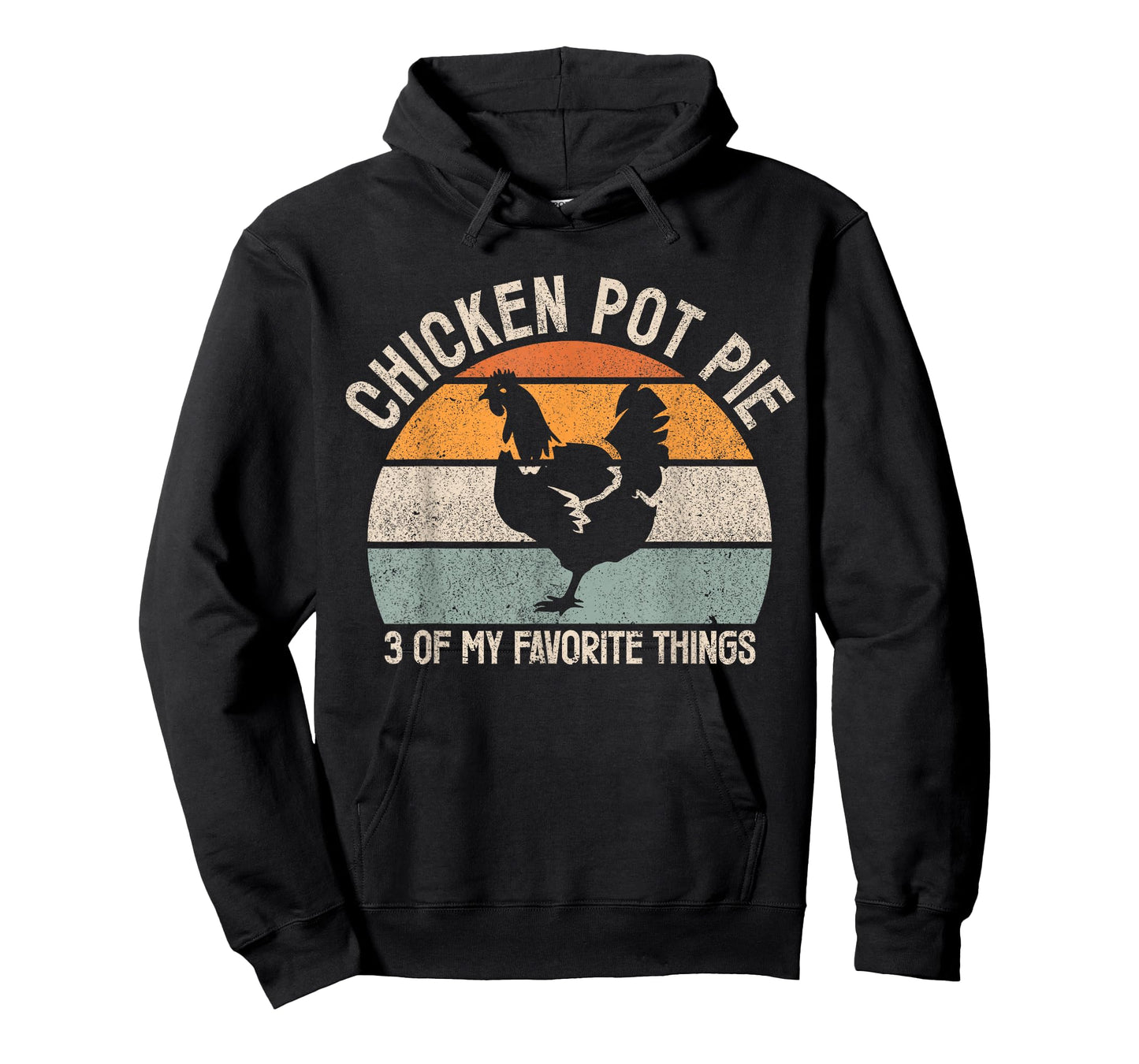 Chicken Pot Pie Apparel Vintage Black Chicken Pot Pie T-Shirt