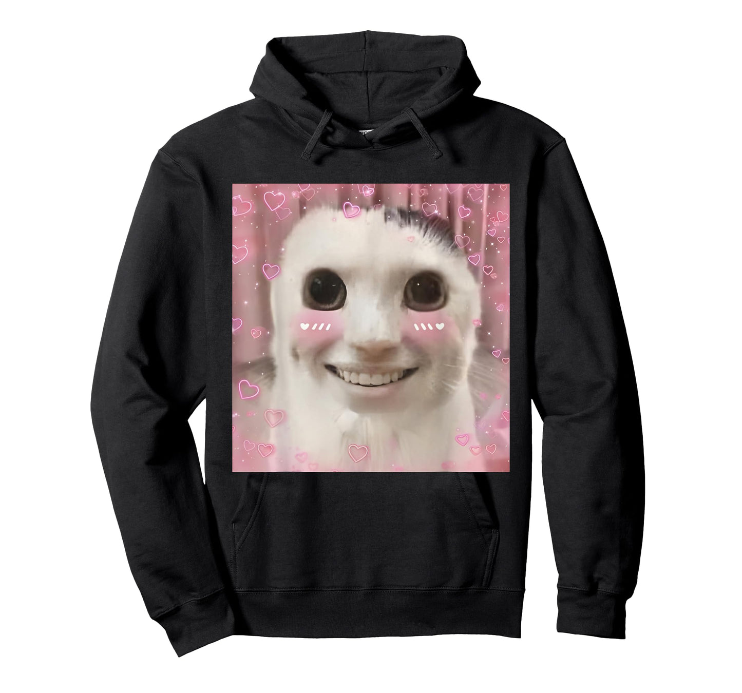 Goofy Ahh Cat Meme Dank Cursed Weirdcore Cringey Banana Cat T-Shirt