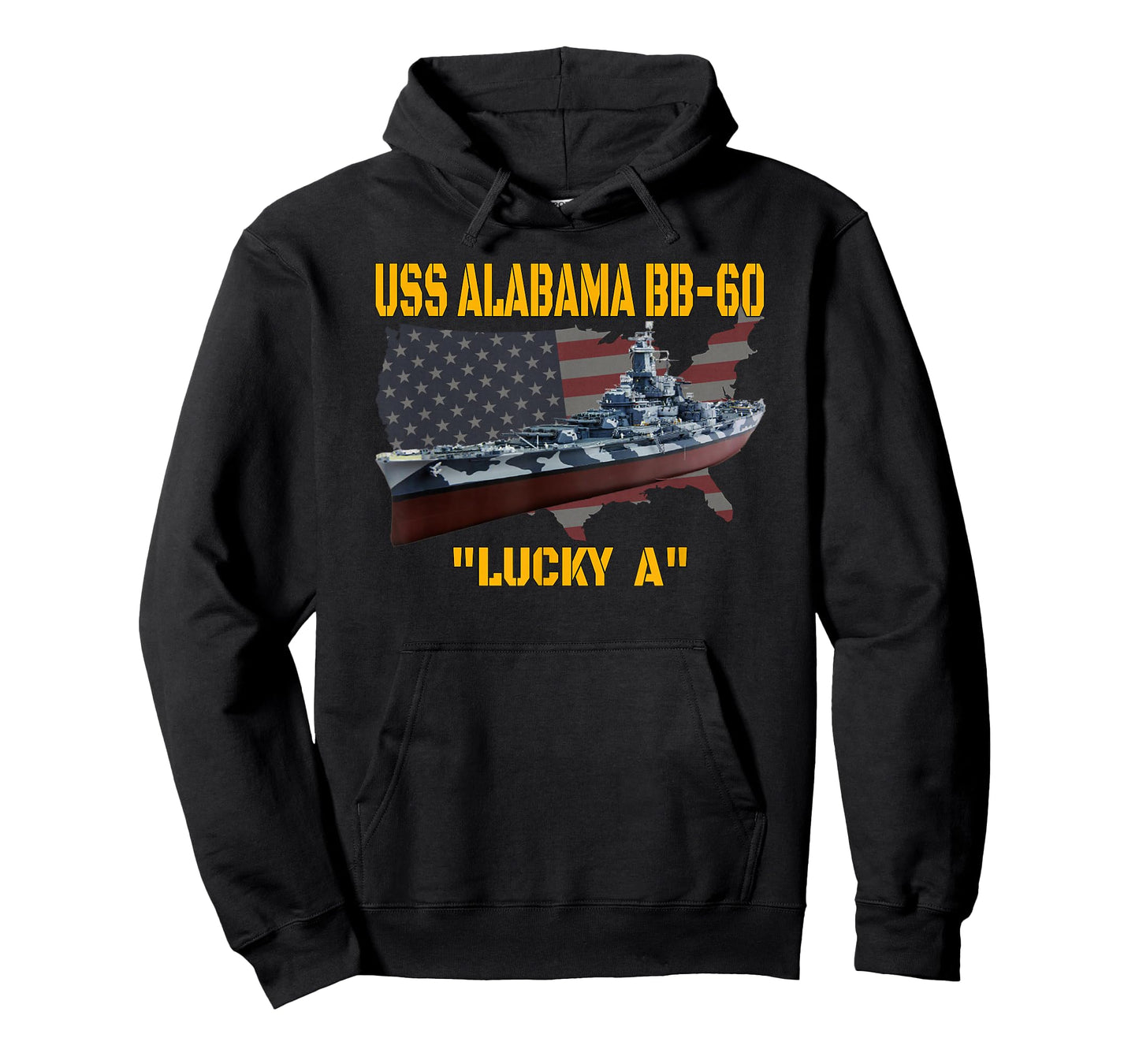 WW2 American Warship & USS Alabama BB-60 Battleship Veterans T-Shirt