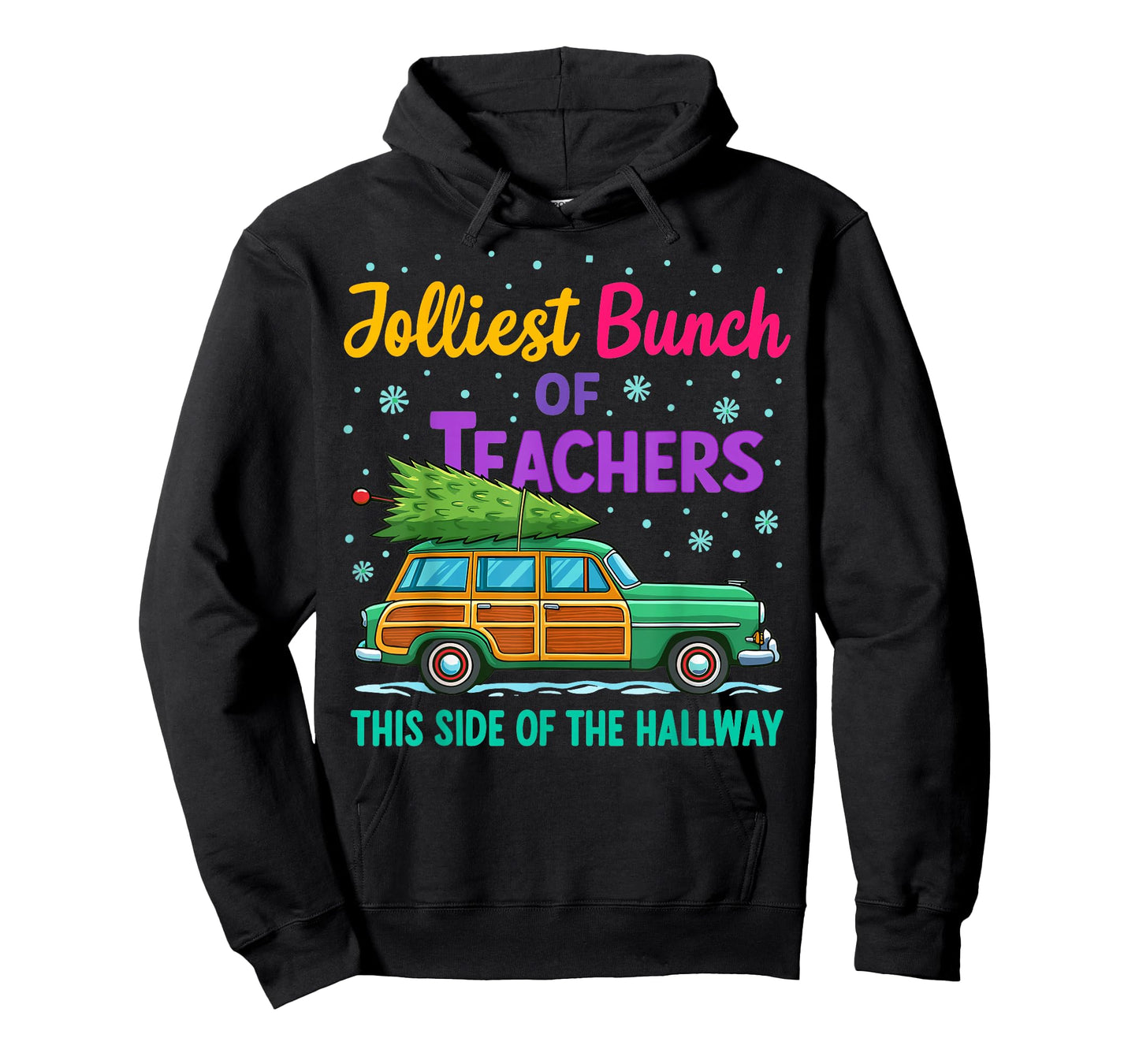 Jolliest Bunch of Teachers This Side of The Hallway Xmas PJ T-Shirt