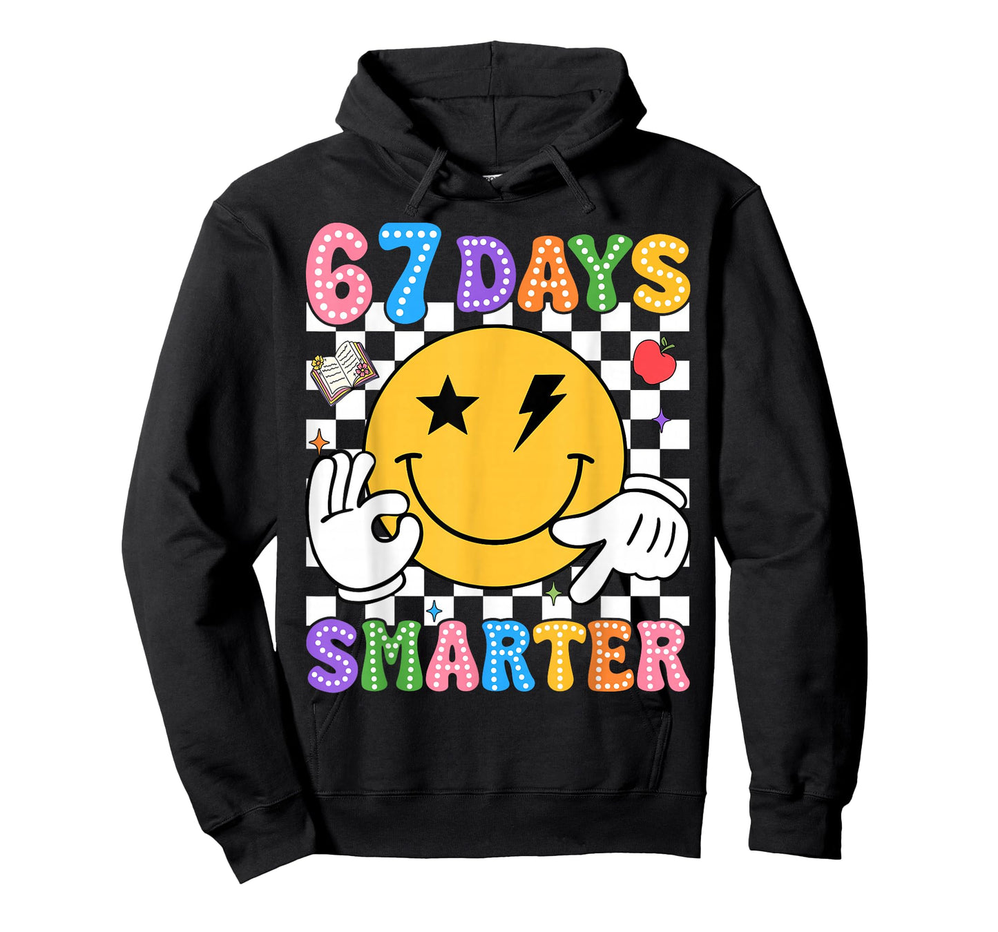 Groovy 67th Day of School Shirt 67 Days Smarter Teacher Kids T-Shirt