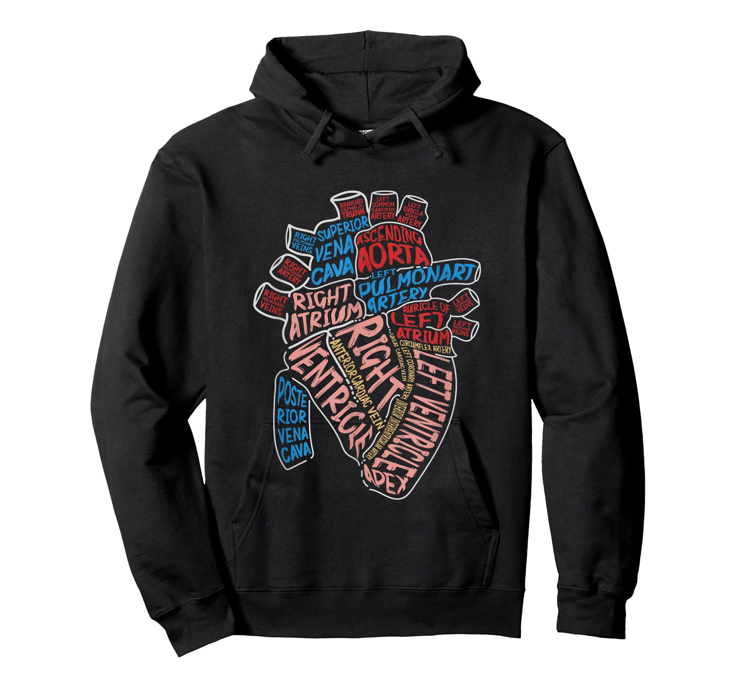 Anatomical Human Heart Cardiology Medical Cardiac Nurse T-Shirt