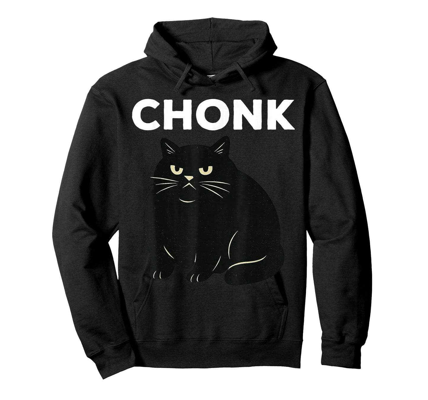 Chonk Black Cat Funny Cat Lover T-Shirt