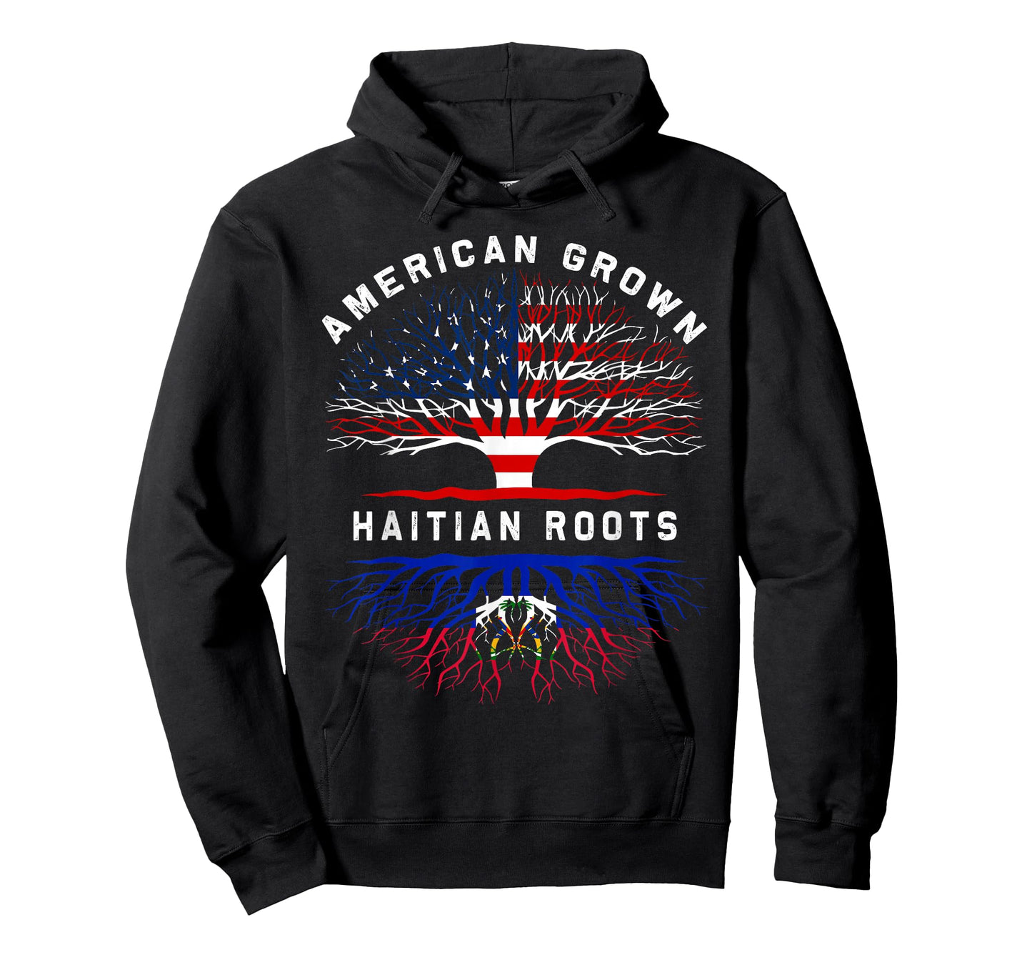 Haitian Roots American Grown Tree Family Heritage T-Shirt