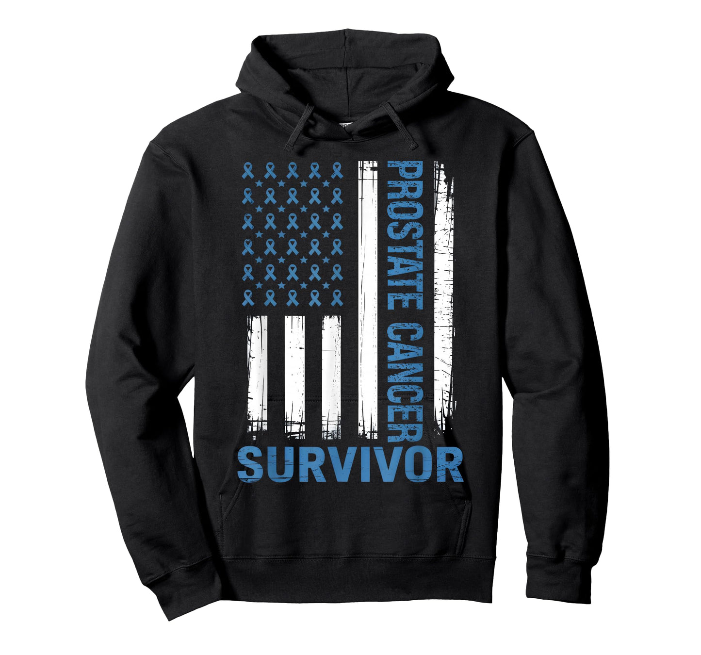 Prostate Cancer Survivor Vintage Flag Ribbon T-Shirt