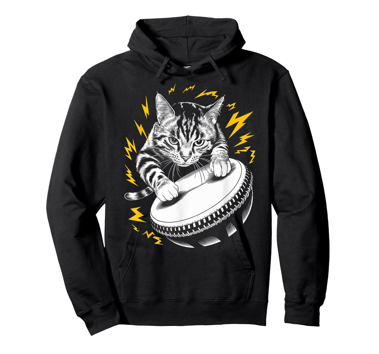 Rockstar Taiko Drummer Cat on Cat Taiko Drum T-Shirt