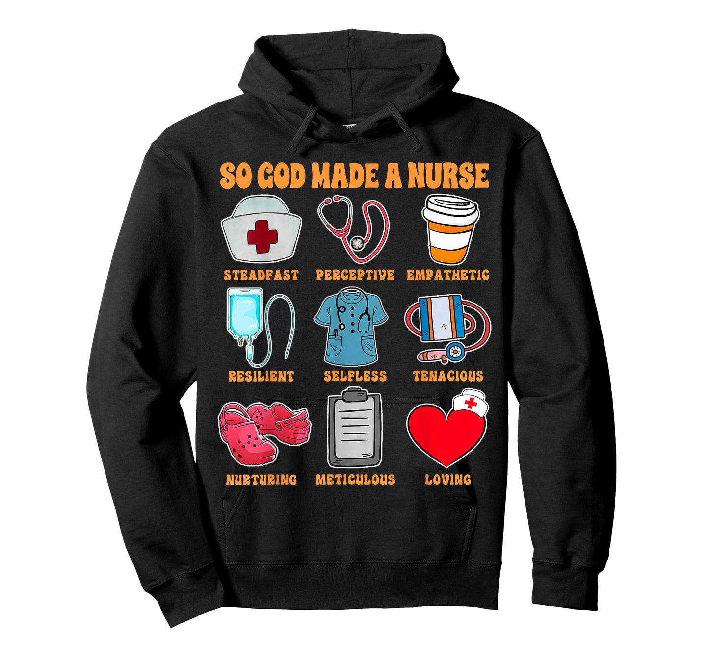 Christian RN Nurse Life Nursing ER ICU So God Made A Nurse T-Shirt