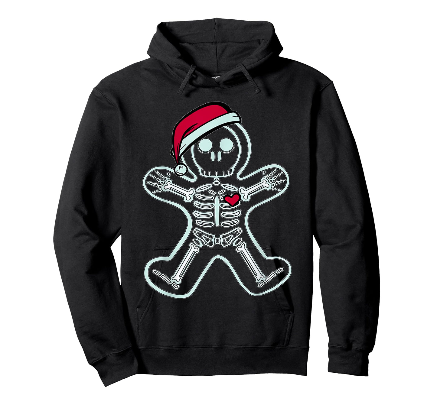 Christmas XRay Gingerbread Man Skeleton Santa Hat Radiology T-Shirt