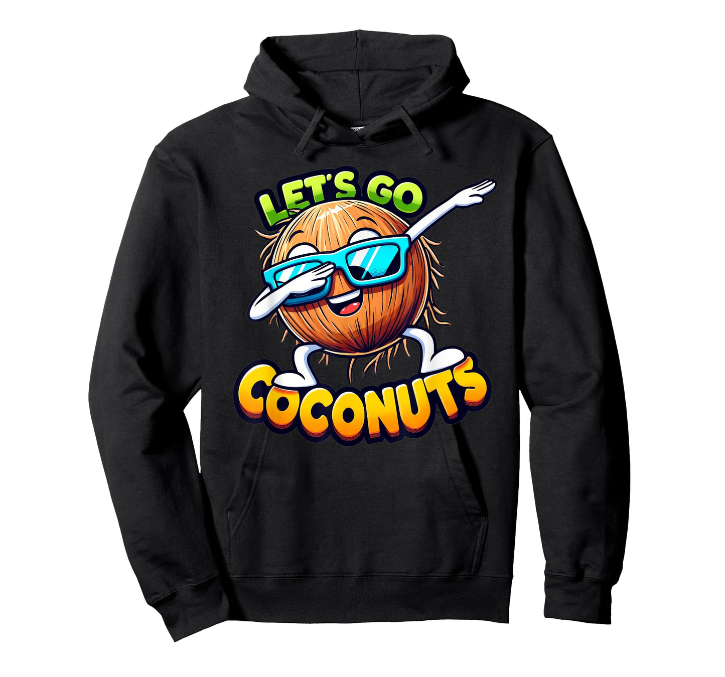 Let's Go Coconut Summer Vacation Beach Trip Dabbing Fruit T-Shirt for Men Women Kids