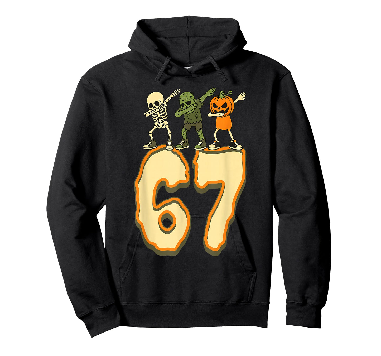 67 Halloween Meme 6 7 Numbers Six Seven Funny Kids Skeleton T-Shirt