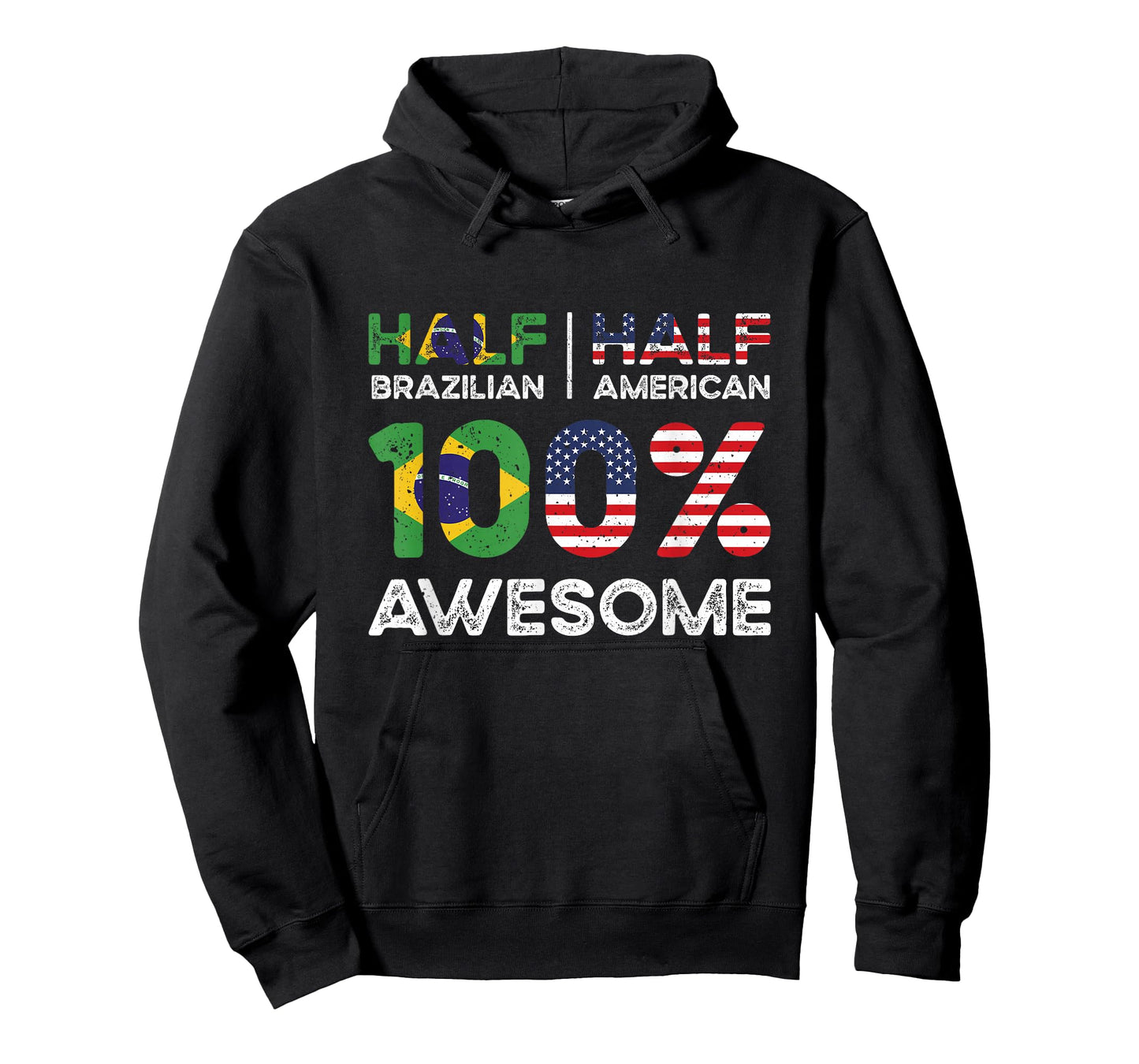 Brazilian American Patriot USA Grown Brazil US Flag T-Shirt