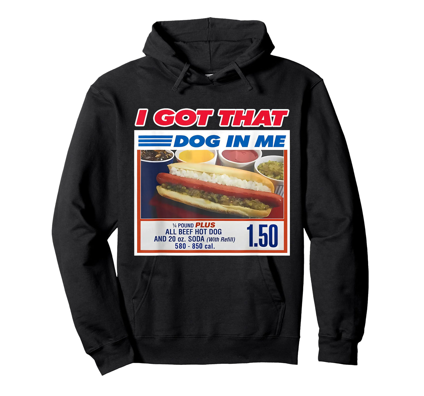 Retro Vintage I Got That Dog in Me Funny Hotdog Men Women T-Shirt