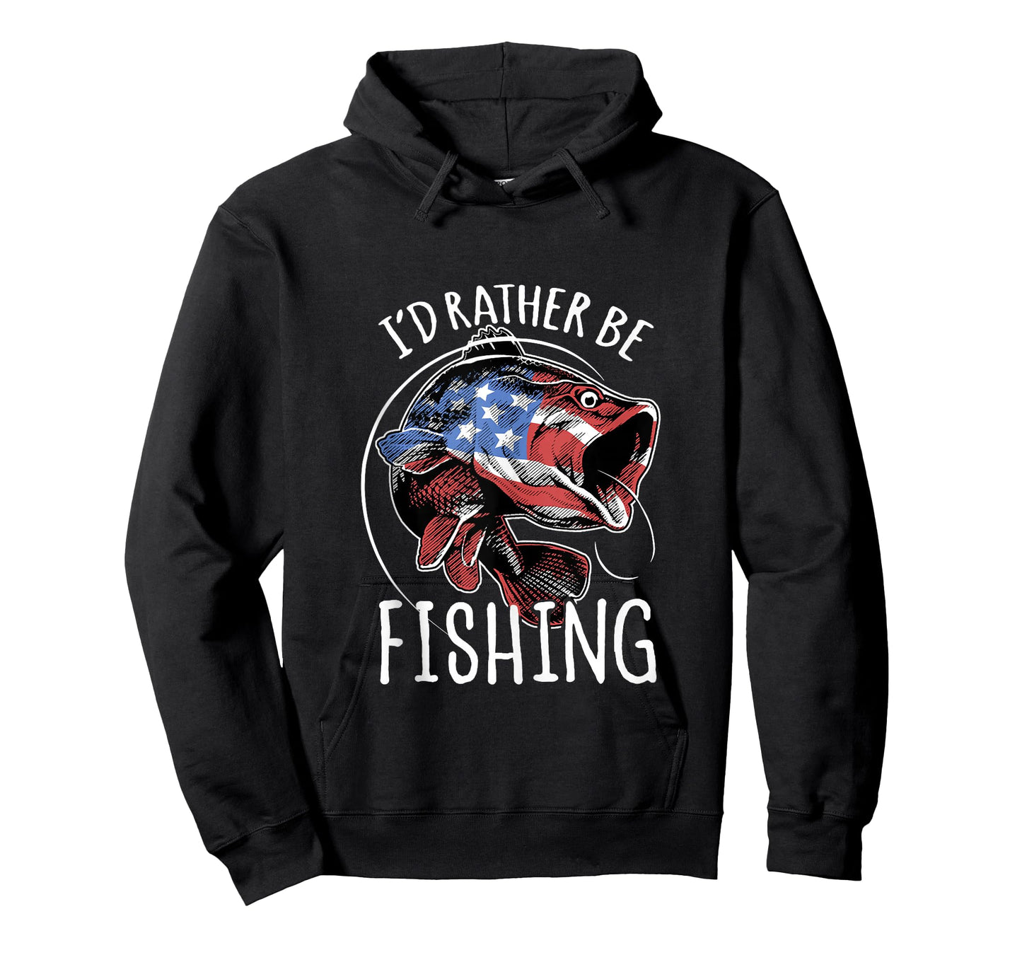 Fishing America USA 4th of July | I'd Rather Be Fishing Tank Top