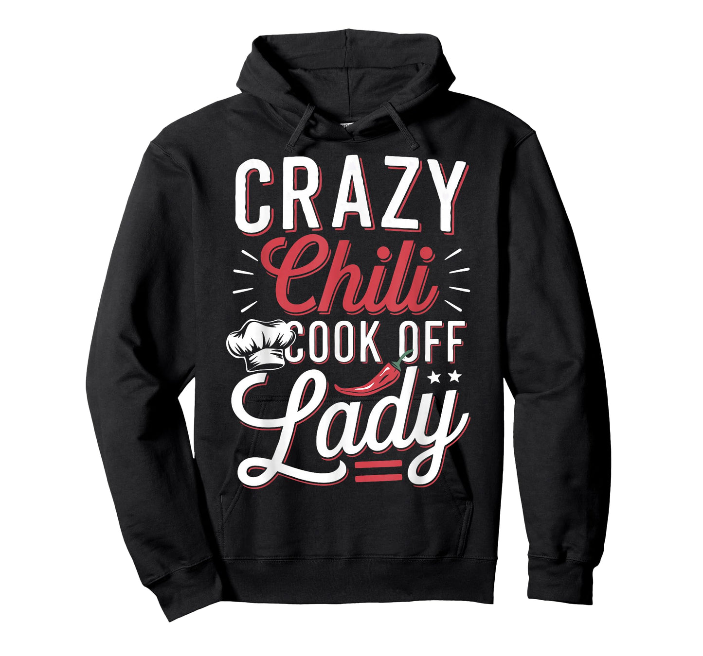Crazy Chili Cook Off Lady Cooking Chili T-Shirt