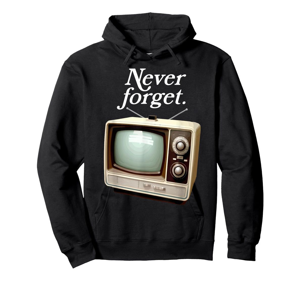 Funny Vintage Television Never Forget 1970s Retro TV T-Shirt