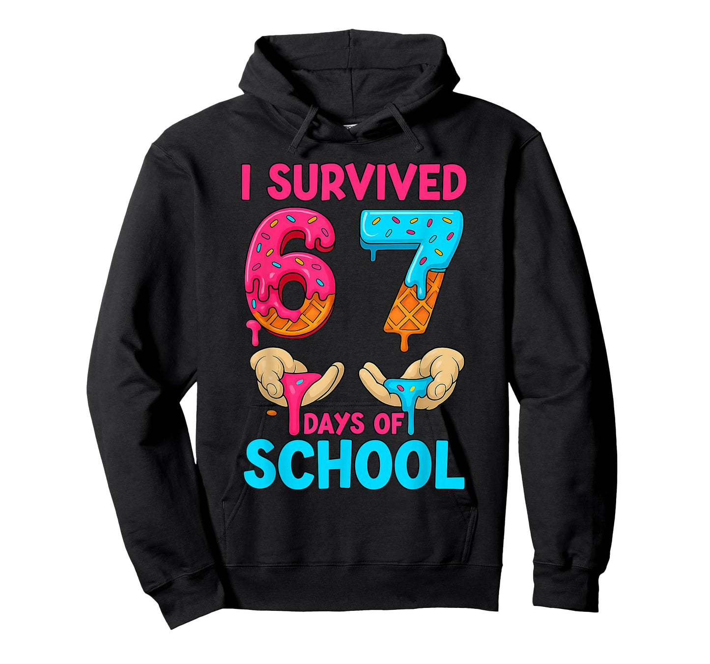 I Survived 67 Days of School Teachers Students 6 7 Six Seven T-Shirt