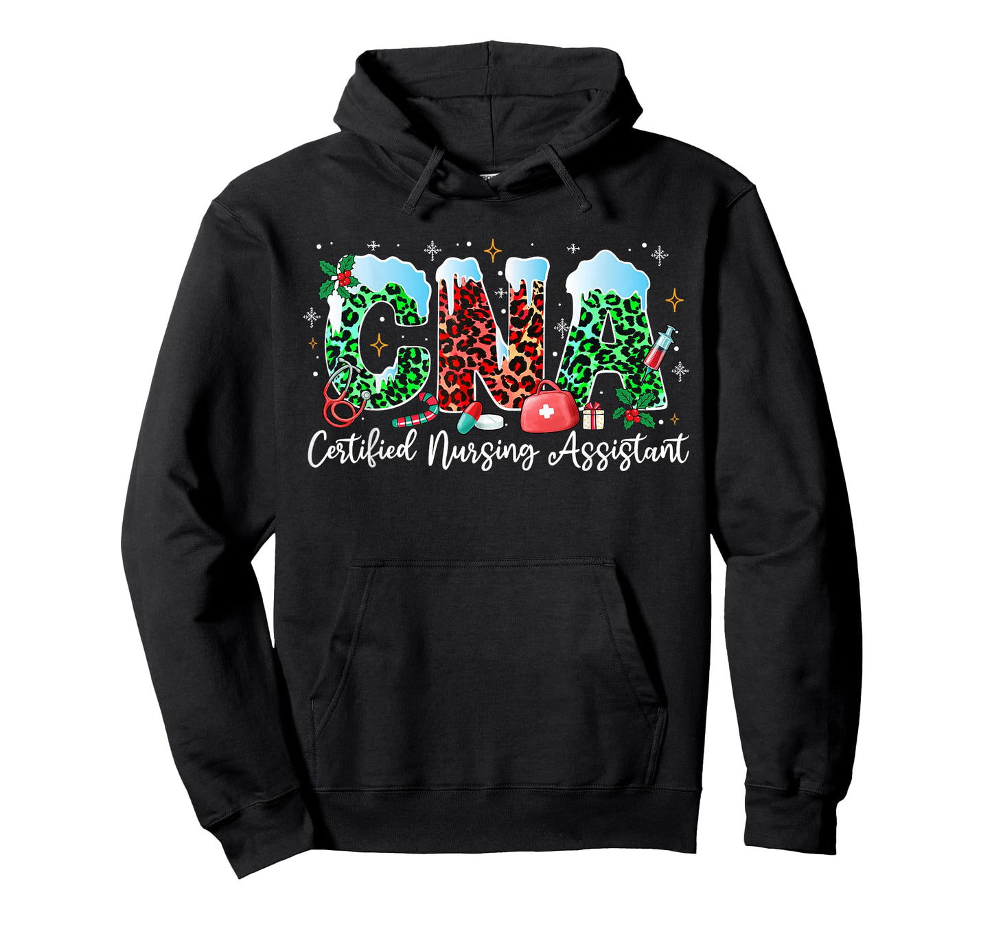 CNA Christmas Certified Nursing Assistant Xmas Holiday T-Shirt