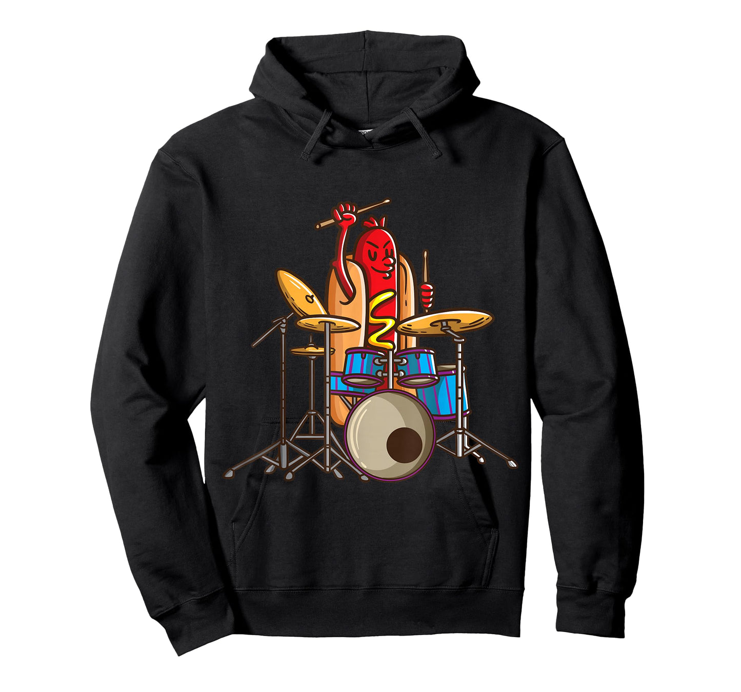 Hotdog Drummer Shirt Drum and Bass Percussionist Music Shirt T-Shirt