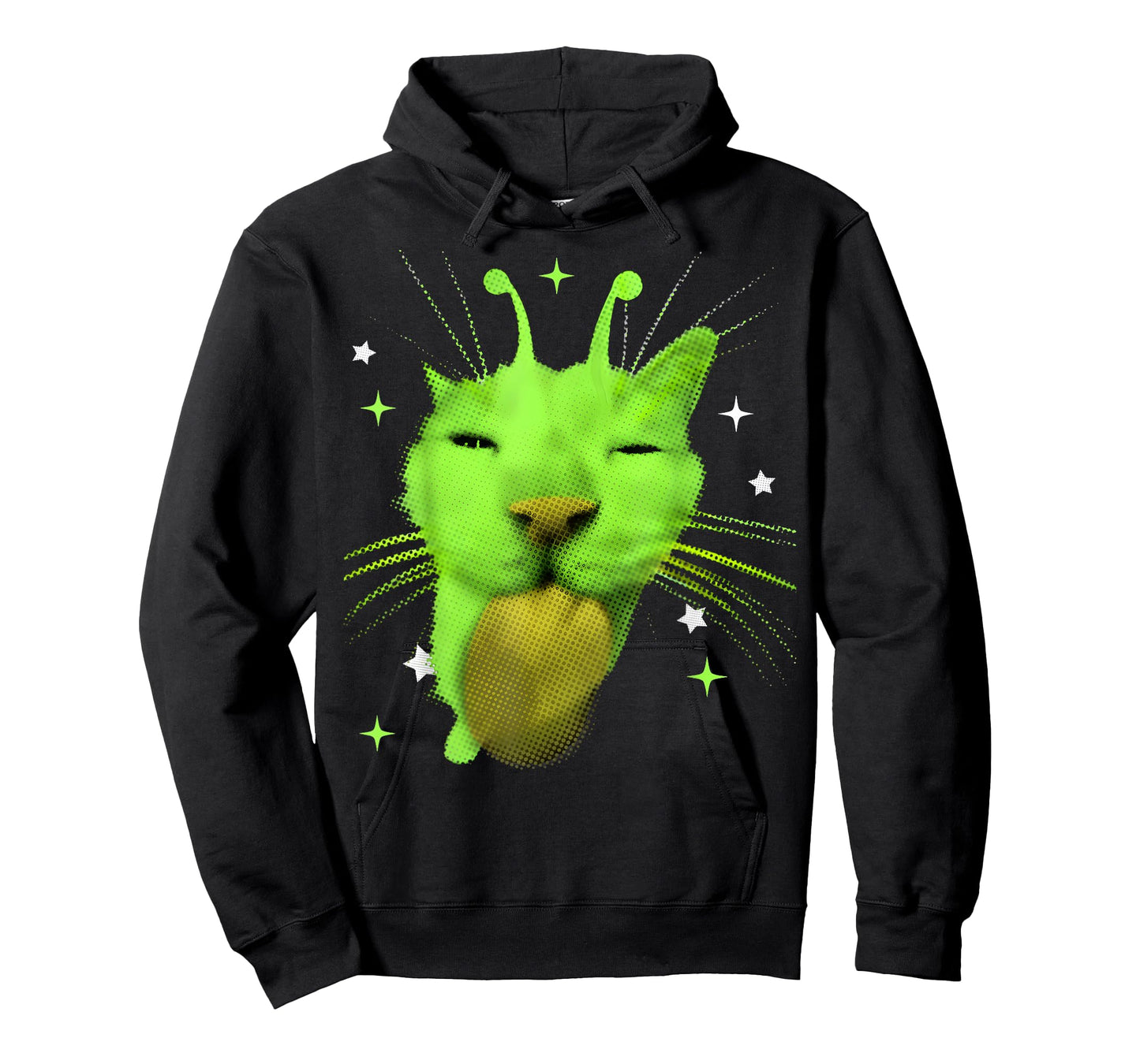 Y2K Alien Cat Meme UFO Retro Silly Cats Lover Vintage 90s T-Shirt