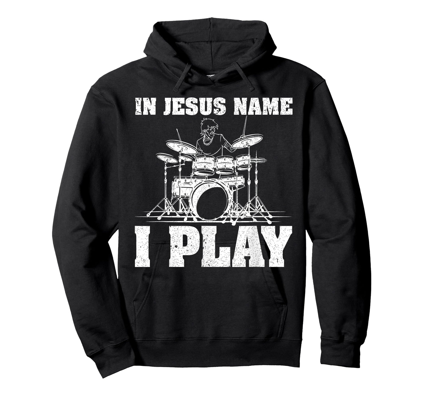 In Jesus Name I Play Christian Drummer Drum Sticks & Drums T-Shirt
