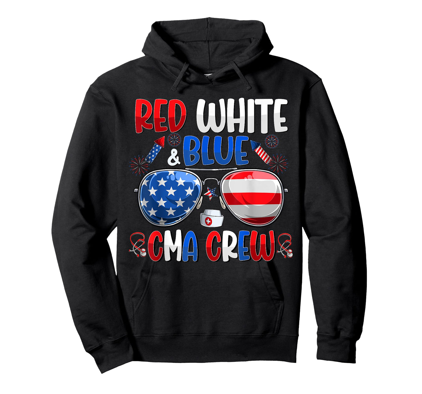 4th Of July CMA Crew Scrub Tops Medical Assistants Matching T-Shirt for Women Men