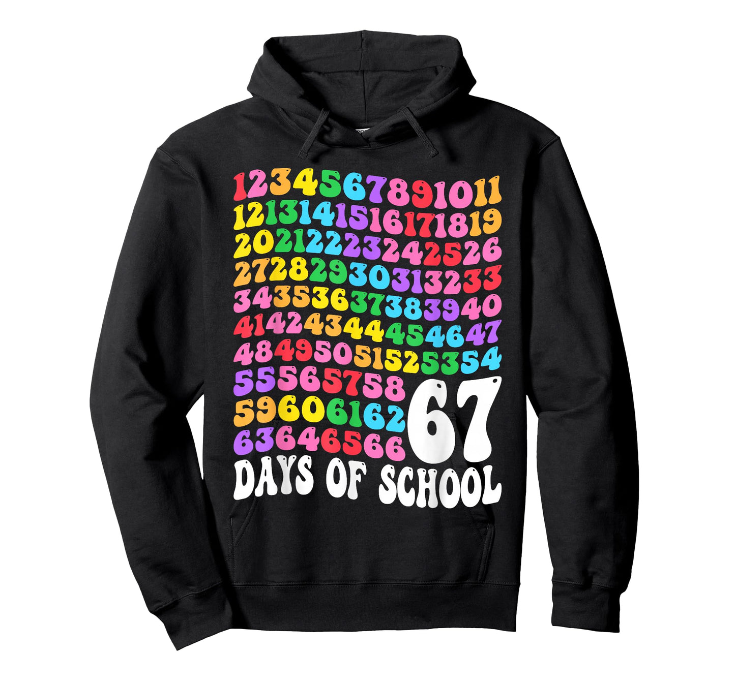 67th Day of School Teacher Kids 67 Math Numbers 100th Days T-Shirt