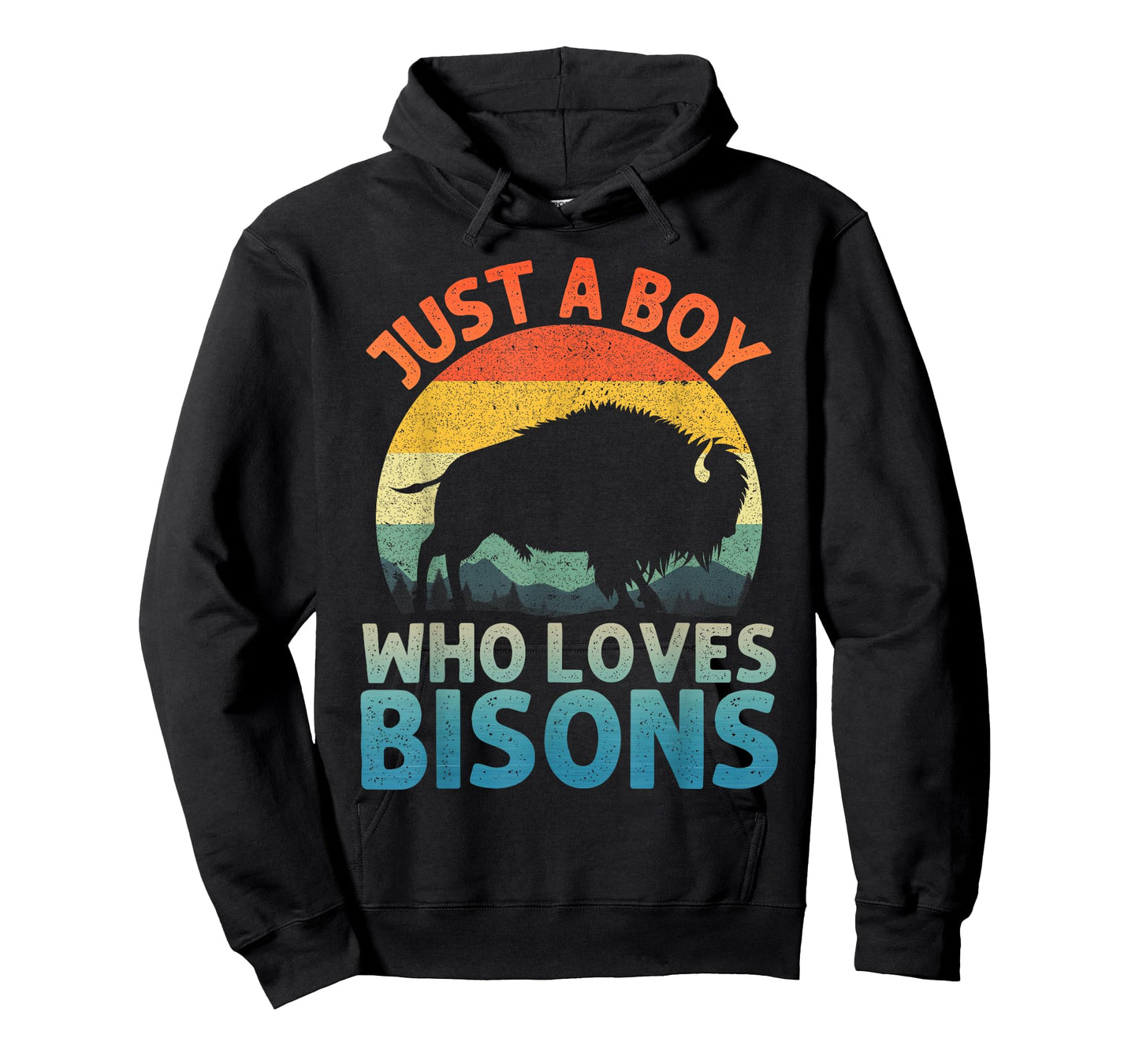 Cool Bison Design for Men Boys Wildlife Buffalo Lover Bison T-Shirt
