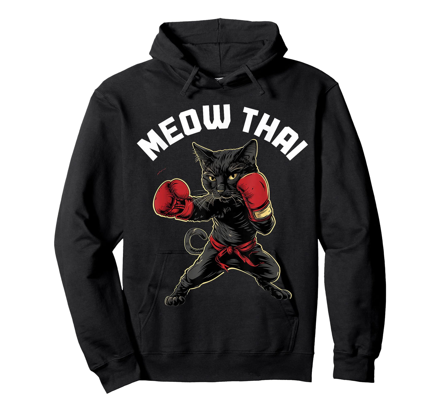 Meow Thai Muay Thai Boxing Cat Martial Arts MMA Boxer T-Shirt
