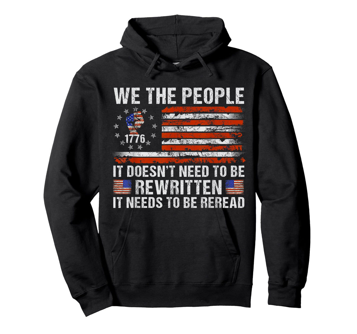 We The People American Flag Patriotic 1776 USA Retro Gifts T-Shirt