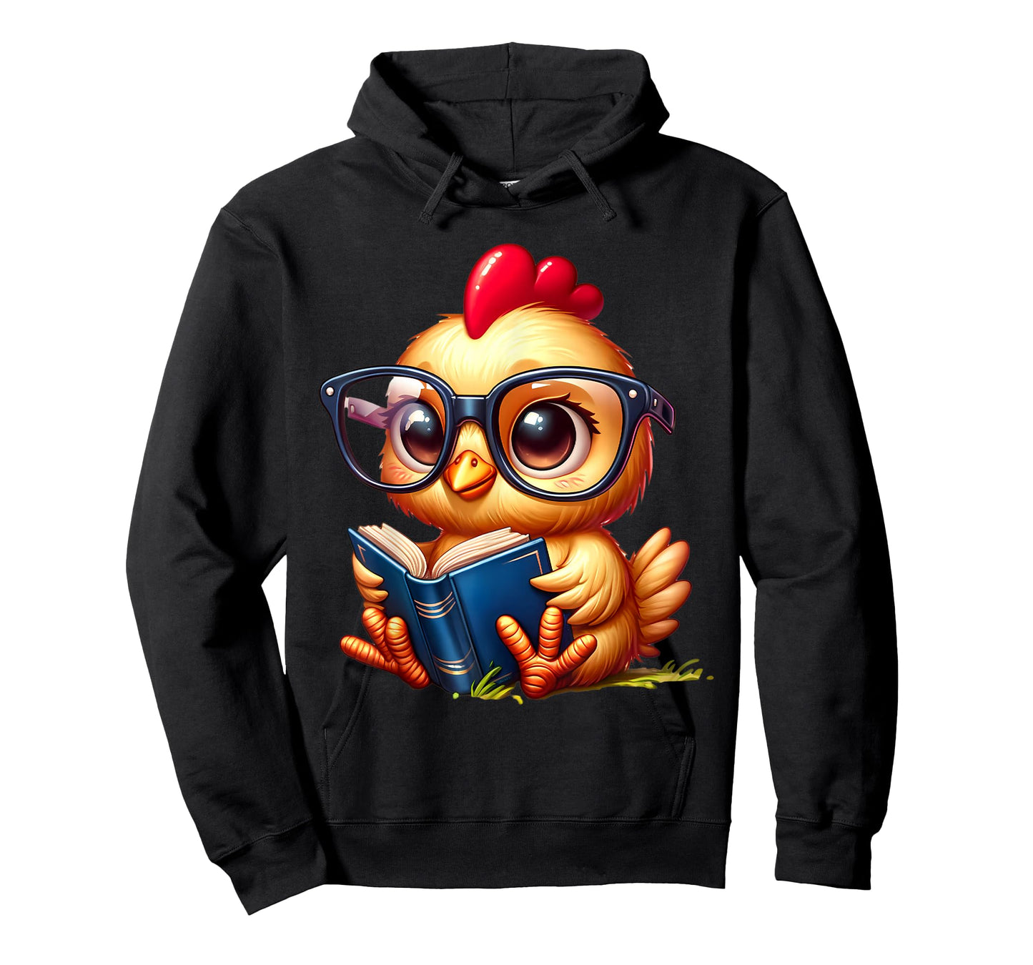 Chicken Reading a Book Farm Animal Chick T-Shirt