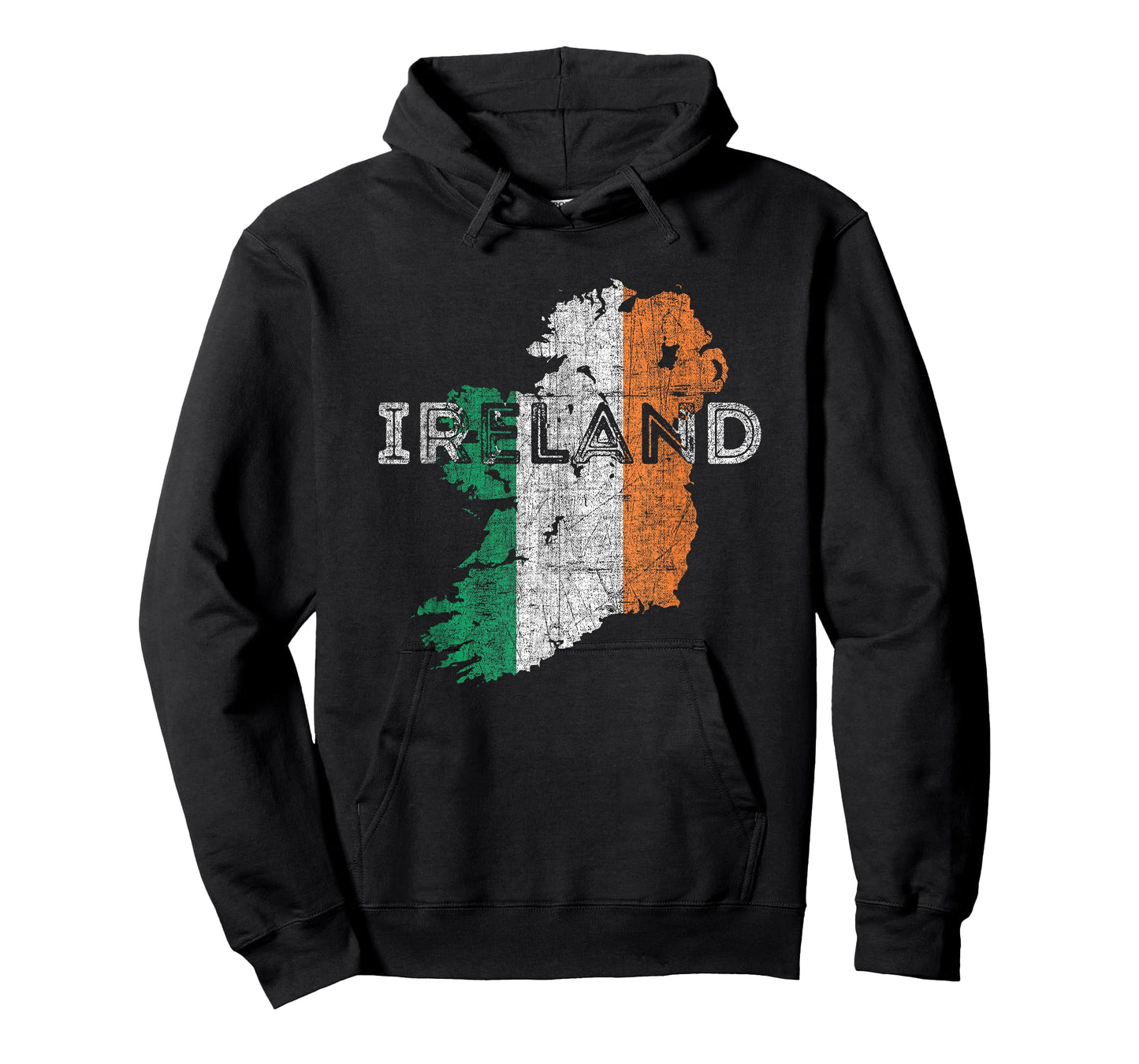 Irish Map and Flag Souvenir - Distressed Ireland T-Shirt