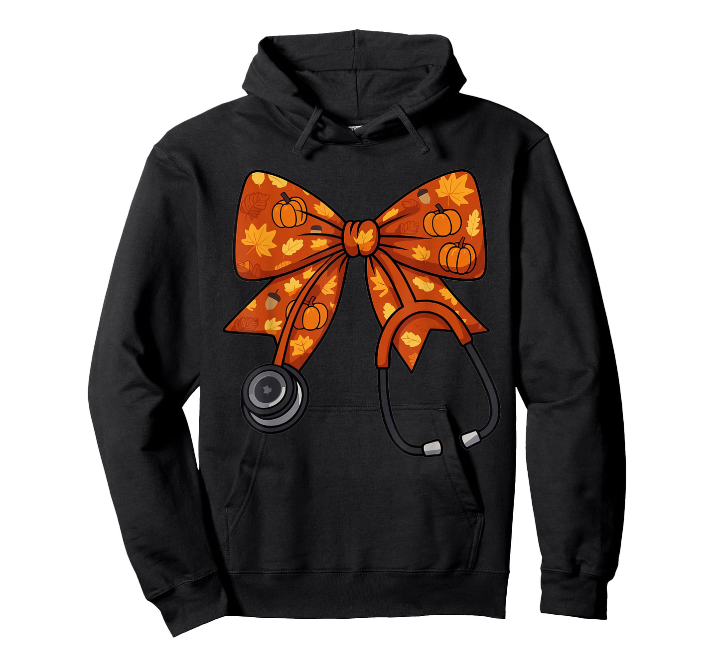 Cute Fall Nurse Coquette Bow Stethoscope Autumn Doctor T-Shirt