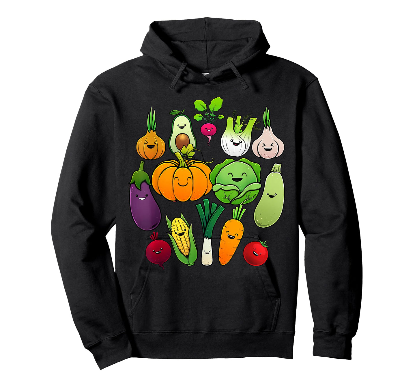 Cute Vegetable Art Men Women Healthy Veggie Vegan Gardening T-Shirt